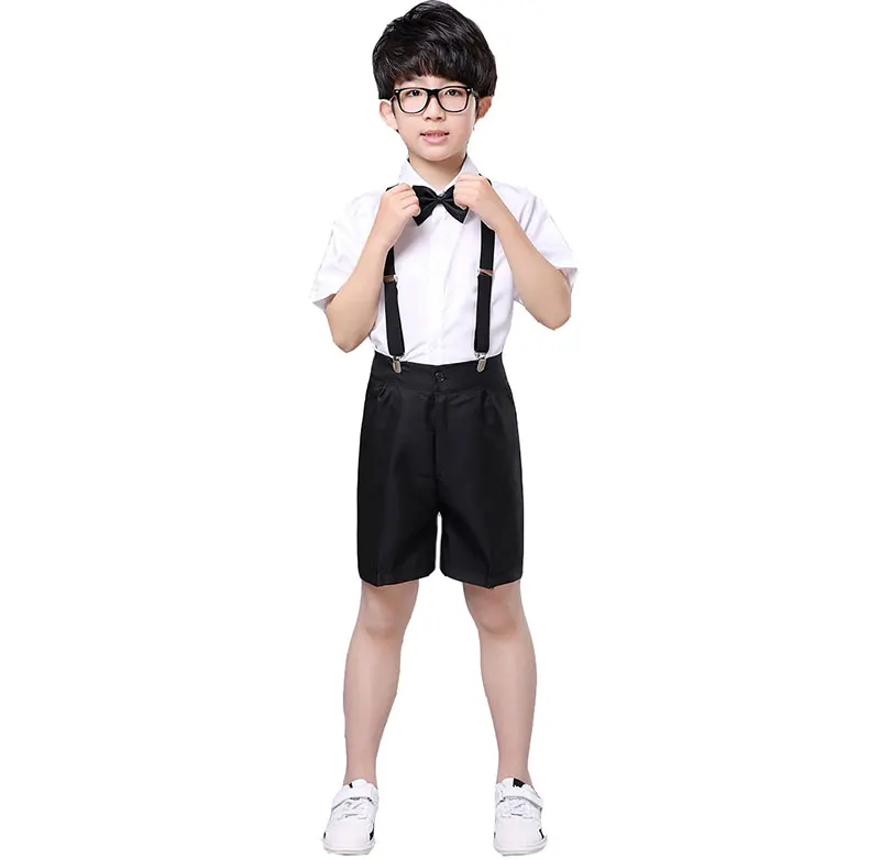 Хост дети студент академический платье школьная форма малыш Выпускной костюмы Детский сад для девочек Dr класса костюм мальчиков школьные костюмы - Цвет: Черный