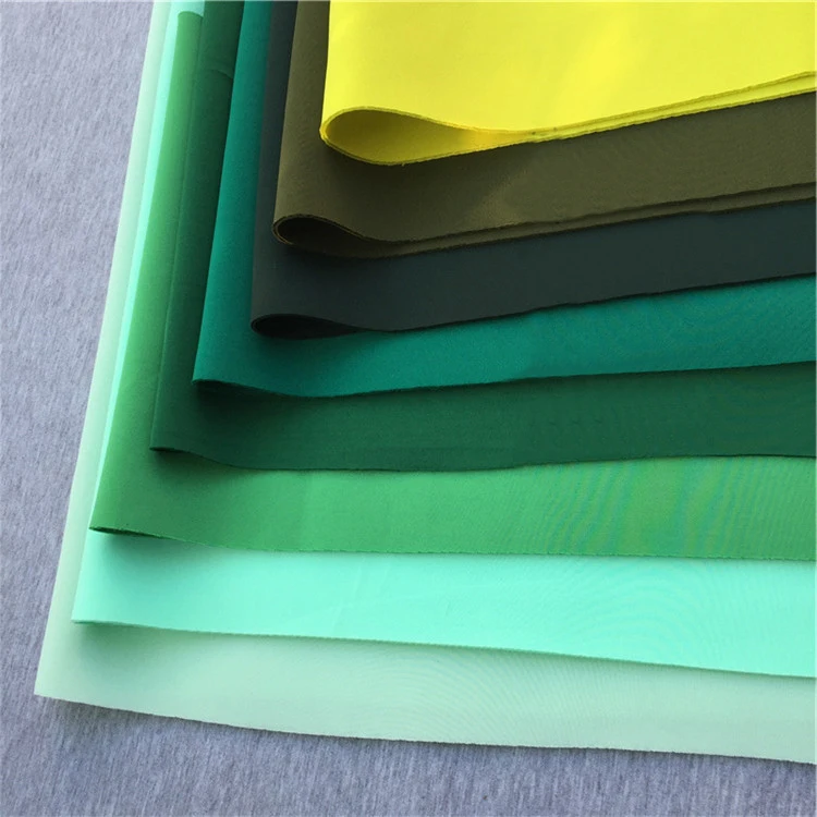 

2.2mm thickness fashion design material green stretch scuba cloth knit