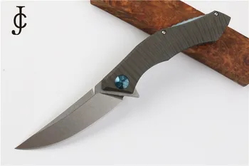 

High quality CJ Blue moon machete knife blade: D2 (deep cold treatment) fire grain color handle EDC professional survival knife