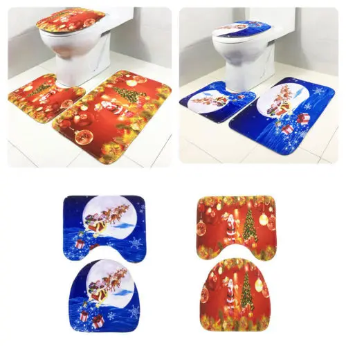 3 шт. Нескользящие коврики для ванной 2 вида|toilet rug set|mat toilettoilet carpet sets |
