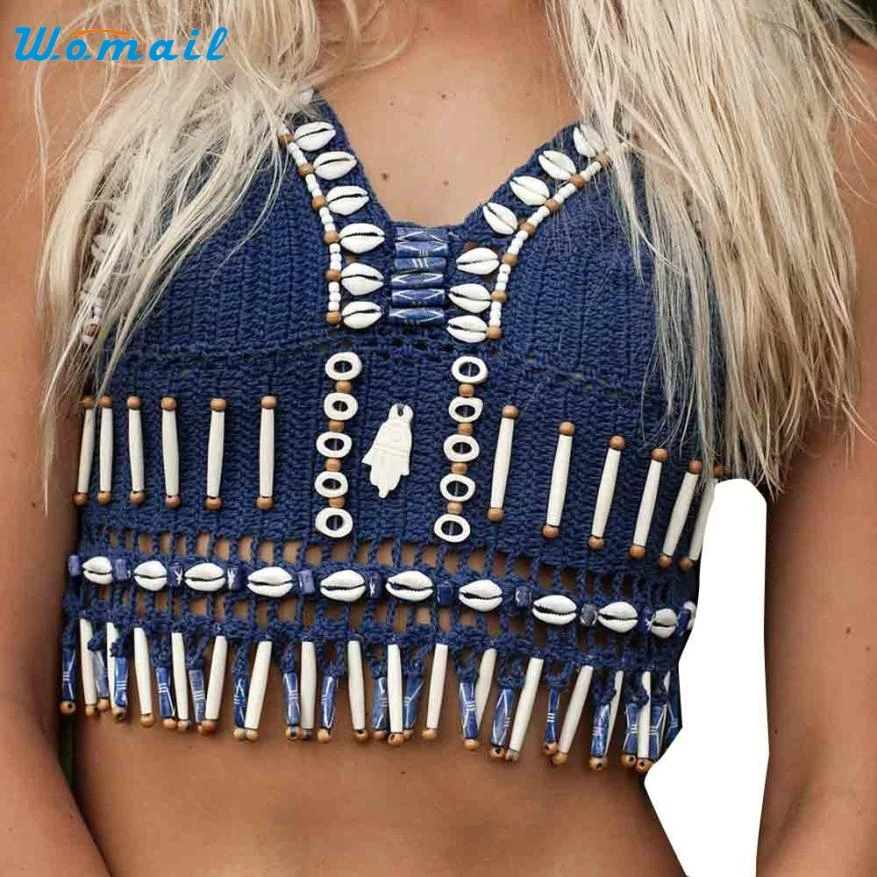 

New Arrival Women Sexy Vest Knitting Bikini Set Swimwear Bra Swimsuit Beachwear Activing M23X18