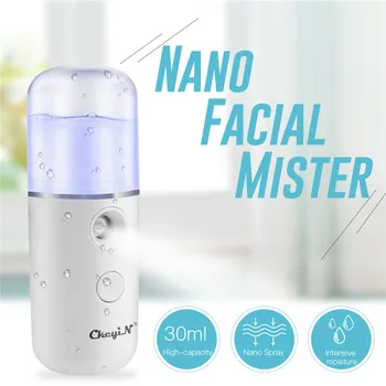 

30ML Portable Nano Mist Sprayer Facial Mister USB Chargeable Face Humidifier Mini Face Steamer Skin Moisturizing Beauty Care