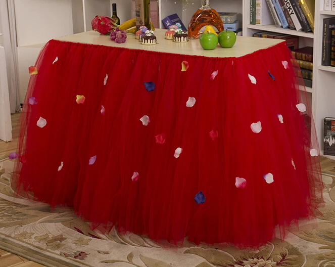 Hotsale quality wedding table skirting Creative Christmas birthday ...