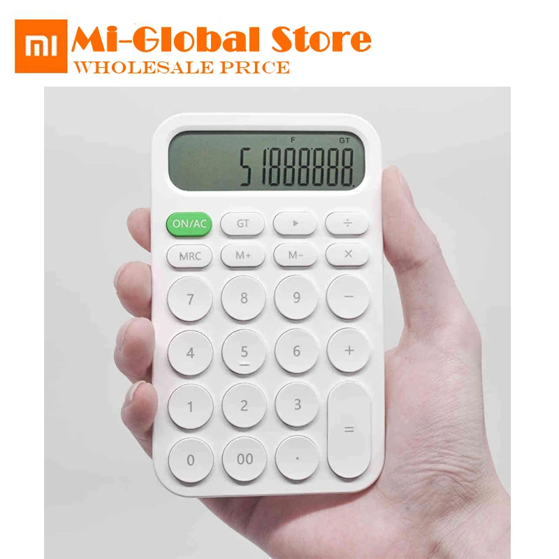 Xiaomi MIIIW 12 أرقام آلة حاسبة إلكترونية بسيطة تصميم LED عرض حساب أداة ل مكتب العمل طالب القرطاسية Xiaomi MIIIW 12 أرقام آلة حاسبة إلكترونية بسيطة تصميم LED عرض حساب أداة ل مكتب العمل طالب القرطاسية