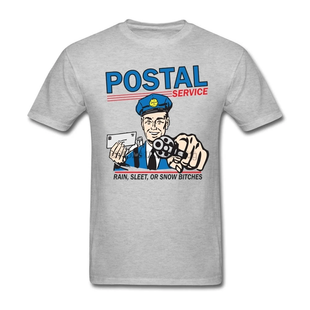 

Korean Tee Shirts man Dark Grey garment Creation Funny Shirt - Postal Service for Men Natural Fabic