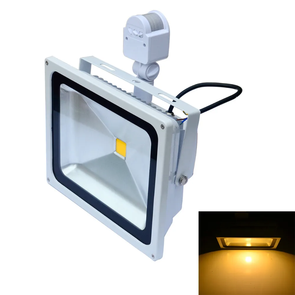 PIR Motion Sensor LED Flood Lights Warm White/White 10W/20w/30w Outdoor Lighting AC85-265VFree Shipping | Освещение