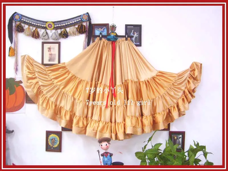 

Satin silk Furlong Ming Go expansion skirt 9EX17
