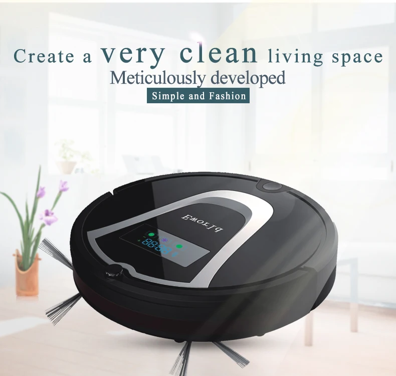 Eworld M884 Newest Robot Vacuum Cleaners for Home,Vacuum Cleaning with Remote Controler,Cleaning Brush