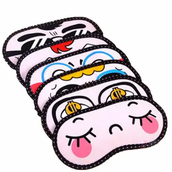 

Sleeping Mask Eyepatch Eye Cover Cotton Creative Lovely Cartoon for Travel Relax Sleeping Aid Blindfold Shade Personal Health