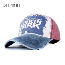 Difanni, повседневная Кепка с надписью LINKIN PARK, регулируемая хлопковая шапка, одноцветная бейсболка для спорта на открытом воздухе, Gorras, хип-хоп, мужская, Женская Бейсболка