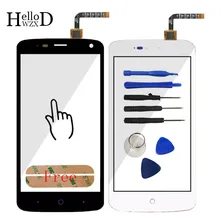 100% de Travail Écran Tactile Digitizer Panneau de Verre Pour ZTE Blade L2 plus L370 C370 L2Plus Avant Haute Écran Tactile Remplacer Adhésif