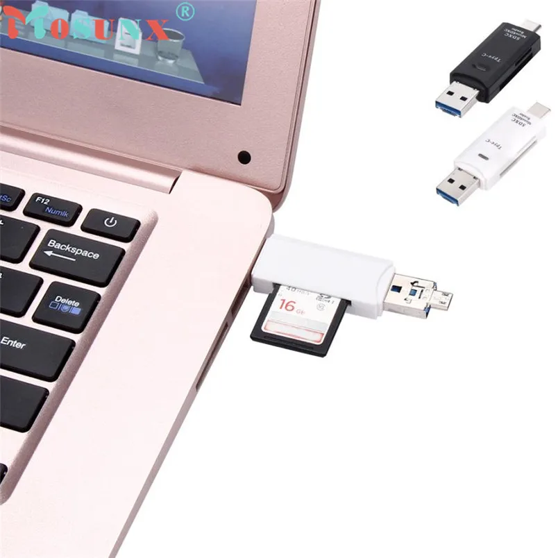 Надежный Тип C usb 2.0/Micro USB адаптер SD/Micro SD Card Reader для смартфонов/pc тип C+ USB-порт+ Micro USB po