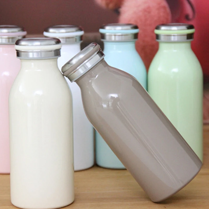 Japan Milk Cup Stainless Steel Vacuum Flask Hot And Cold Cups Portable Fashion Couple Cups Birthday