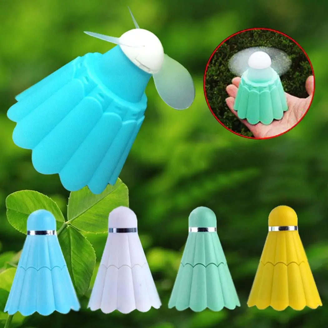 

Creative Badminton Shape USB Rechargeable Portable Appliances Mini Handheld Fan