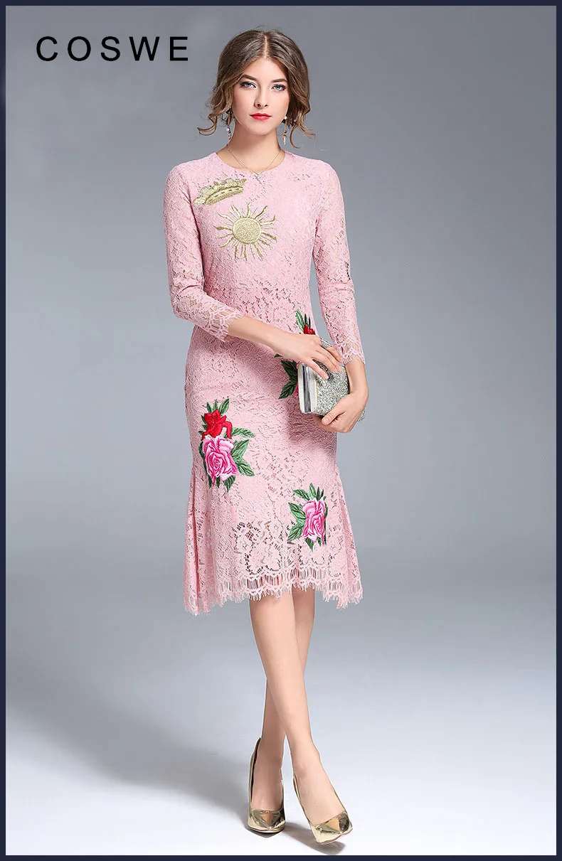 Lace sheath dress knee length pants pattern