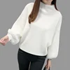 2022 New Winter Women Sweaters Fashion Turtleneck Batwing Sleeve Pullovers Loose Knitted Sweaters Female Jumper Tops ► Photo 1/6
