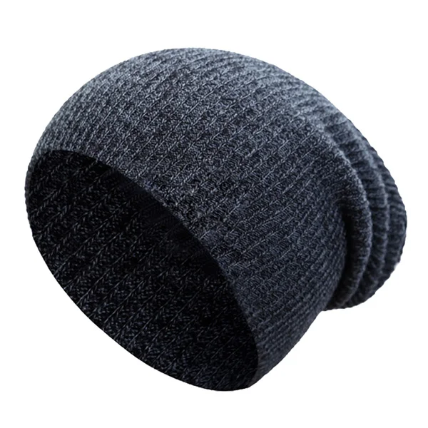 Xlamulu, вязаная шапка, зимние шапки для мужчин, Skullies Beanies, шапка, женская шапка, s, Мужская теплая мешковатая шапка, маска, теплые женские шапки, шапки, шапка - Цвет: black