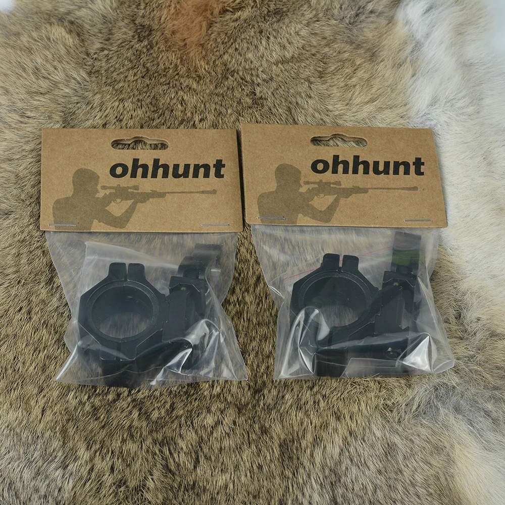 Ohhunt 2 шт. охотничий 25,4 мм 30 мм средний профиль Picatinny Weaver QD кольца прицела адаптер и стояк крепление для прицела