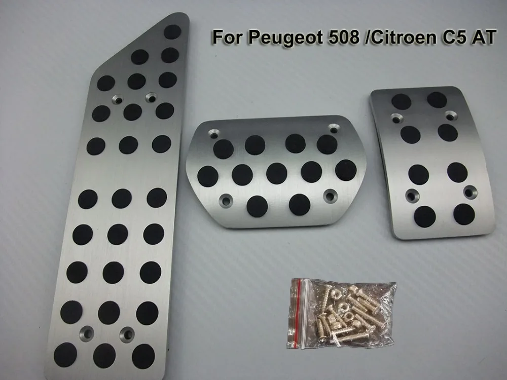 

New quality auto pedal for Peugeot 508 Citroen C5 AT auto transmission left hand drive car aluminum alloy pedal part