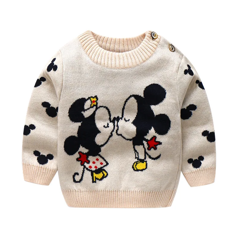 BibiCola/весенне-осенний свитер для маленьких девочек; детская повседневная одежда из хлопка; свитер с длинными рукавами и рисунком для девочек; пуловер; colthing