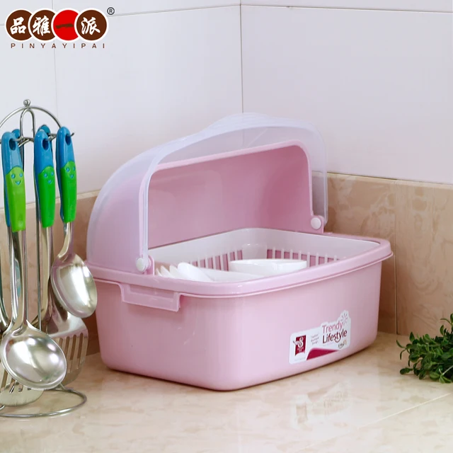 Drain Elegant Kitchen Cupboards Product Dish Rack Lid Plastic Drain Elegant Kitchen Cupboards Product Dish Rack Lid Plastic Storage Box To Put The Drip