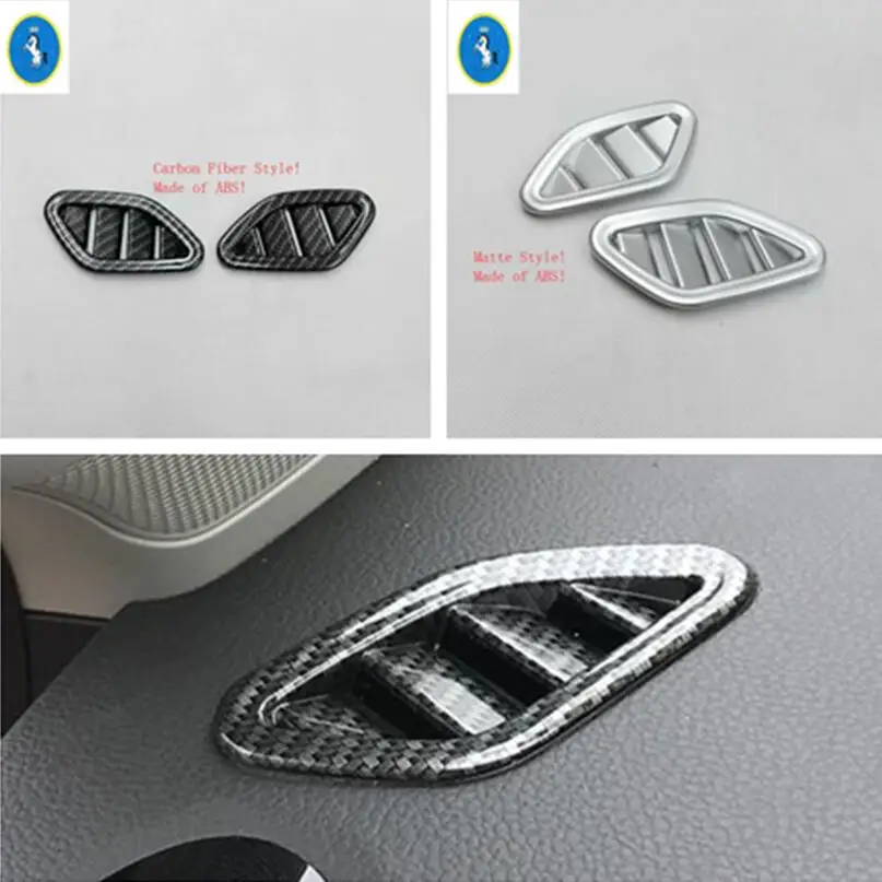 

Yimaautotrims Auto Accessory Dashboard Inside Air Conditioning AC Outlet Vent Decoration Cover Trim ABS Fit For MG ZS 2018 2019