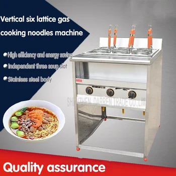 

1PC FY-6HX.R Commercial six stainless steel vertical lattice gas cooking noodles machine malatang machine