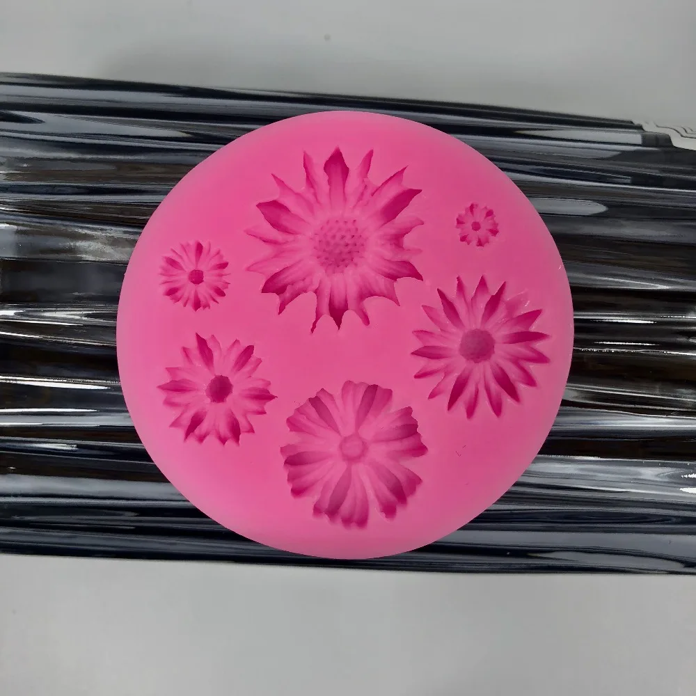 Sun Flower silicone cake mold3