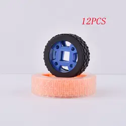 Шт. 12 шт. прозрачные пластиковые резиновые шины DIY гоночный автомобиль колесо 70x21/70x12/47x21/47x12 мм игрушечный автомобиль запасные части для RC