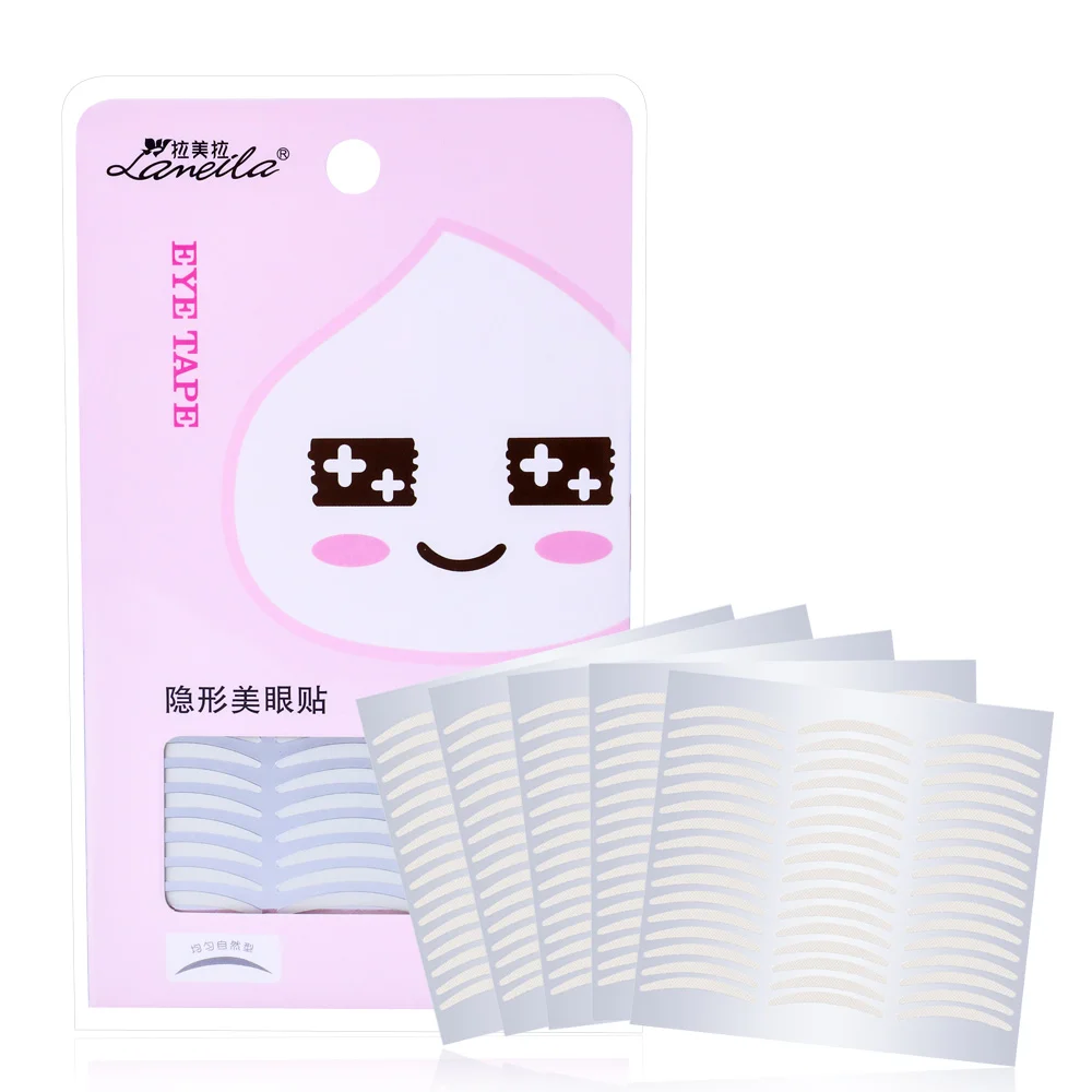 LAMEILA 120Pair SET Makeup Clear White Eyelid Stripe Big Eyes Invisible Double Fold Eyelid Shadow Sticker