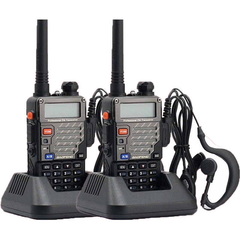 

2PCS Baofeng UV-5RE dual band two way radios one pair 5 colors