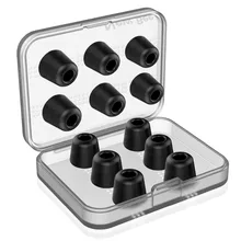 Nueva Abeja 6 Pares de Repuesto Consejos Para Auriculares de Aislamiento de Ruido de Espuma de Memoria Almohadillas de Auriculares Auricular Auriculares En la Oreja Los Auriculares Auriculares