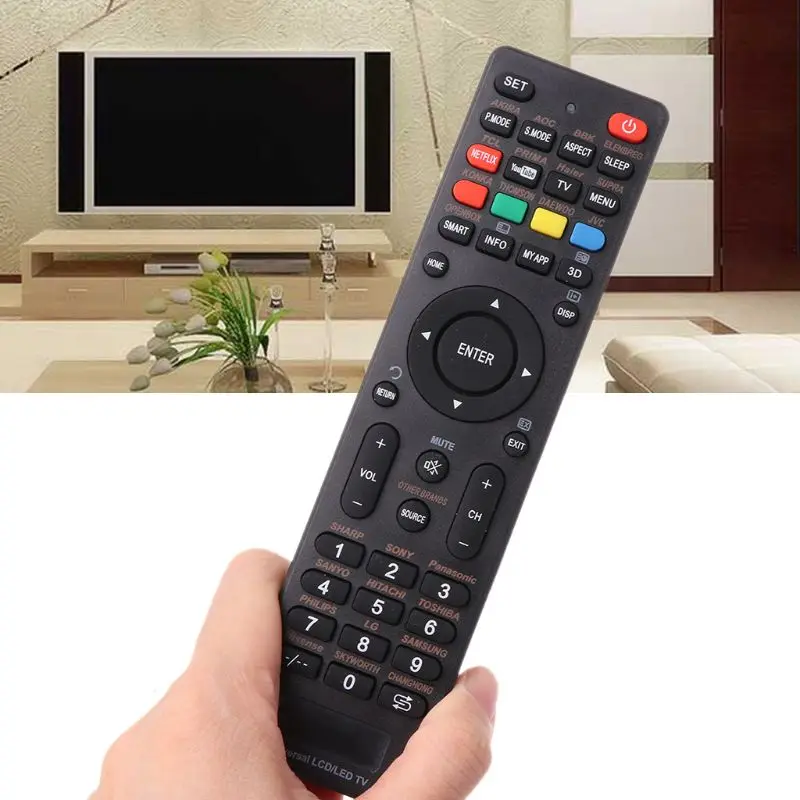 

Ultra-thin LCD LED Universal Smart TV Remote Control Controller Replacement for Sony Philips LG Samsung Vizio Supra Bbk Izumi