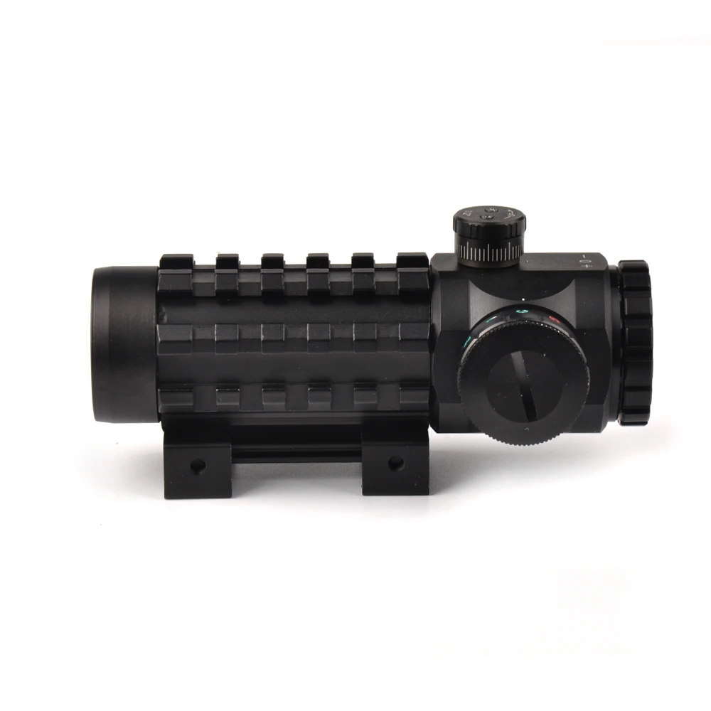 4x28 البصرية البصر الأحمر/الأخضر شبكاني riflescope البصر متعددة المغلفة صالح 20 ملليمتر/11 ملليمتر الحديدية قاعدة ل riflescopes
