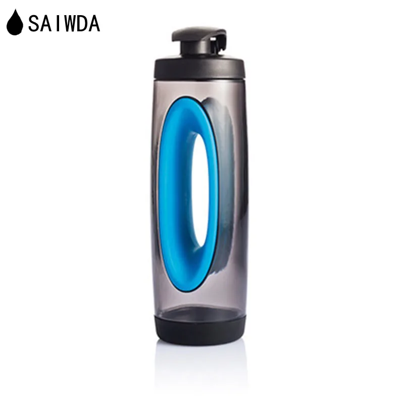 SAIWDA 500-1000ML Portable Sports Bottle Large Capacity Outdoor Fitness Water Plastic Creative Silicone Kettle | Дом и сад