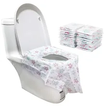 10 Pack Disposable Toilet Seat Cover Large Size Potty Seat Cover Potty Protectors For Kids Potty Training Or Public Toilet round bathroom adult toilet seat with built in child potty training seat elongated white toilet seat cover bathroom accessories