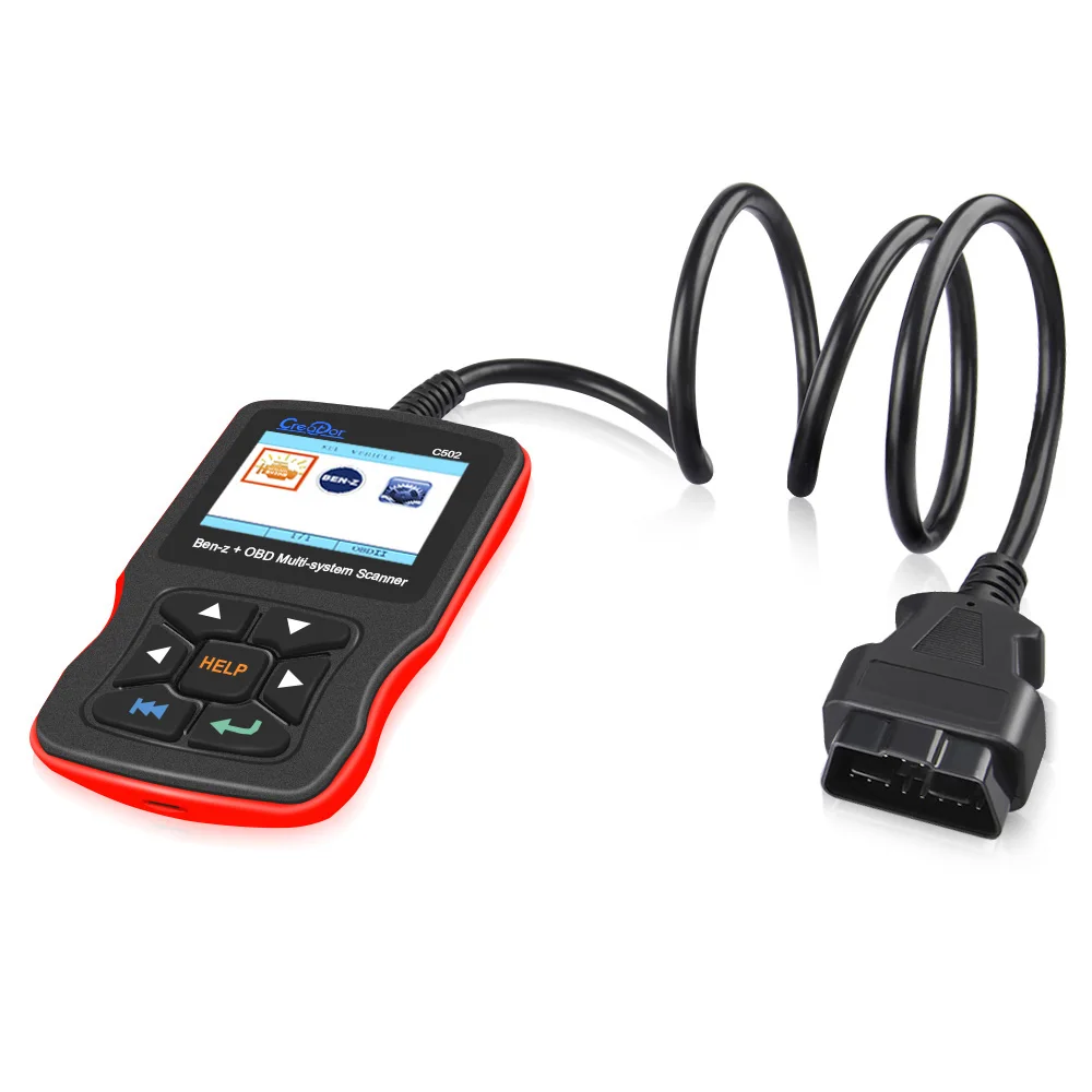 Мультисистемный Creator C502 OBD2 автомобильный сканер для Mercedes benz w211 w124 w212 ABS SRS Oil EPB