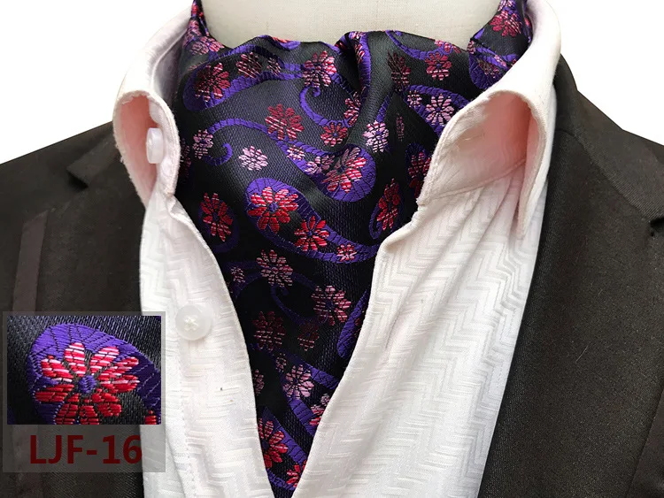 Ретро мужской галстук большой узор Шелковый жаккардовый мужской шарф Gravata шейный платок шарф Steinkrik Ascot галстук свадебный подарок