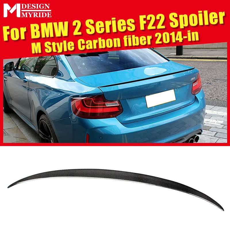 

For F22 Rear Spoiler Wing 2-Series 220i 228i 230i 235i M Style Carbon Fiber Rear Spoiler Tail Trunk Car Racing Accessories 2014+