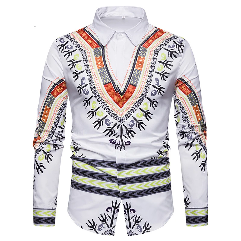 Drop ShippingMen's Casual Shirt 2n New 3D Red Mens Dress Shirts Slim Fit Long Sleeve Social Shirt Male Chemise Homme