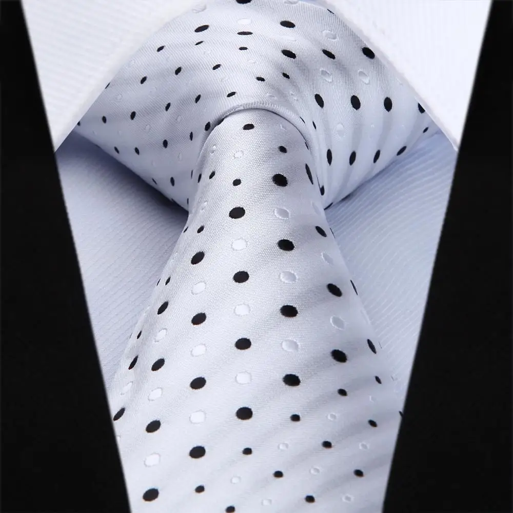 Hisdern Whtie Карманный квадратный однотонный галстук с ярким узором платок Набор модный клетчатый 8,5 см Шелковый плетеный подарок для мужчин ТВЧ