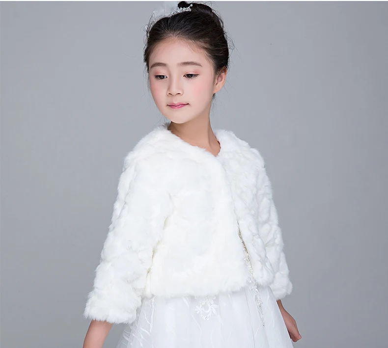 2018 New Girl Wedding Party Jacket Cloak Flower Girl Shawl Girl Winter
