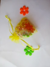 50 unids amarillo del regalo del organza bolsas 17×23 cm bolsos de fiesta para las mujeres evento casarse bolso de Lazo de Exhibición de La Joyería bolsa de Bolsa de accesorios de bricolaje
