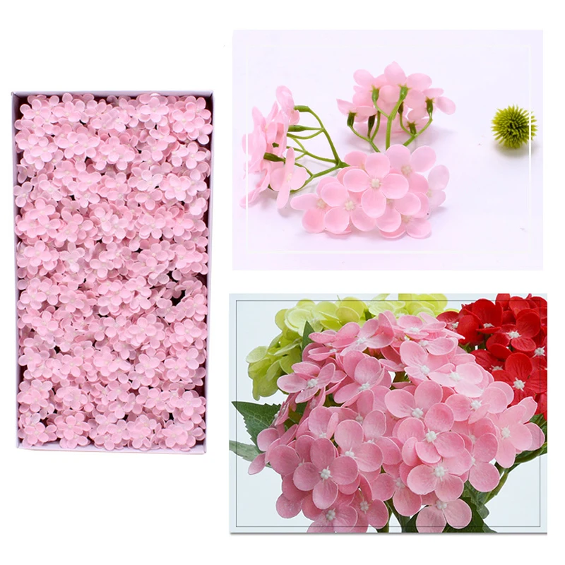 

40PCS 9CM Soap Hydrangea Head Artificial Flower for Wedding Party Decoration Soap Flower Head DIY Valentine's Day Gift