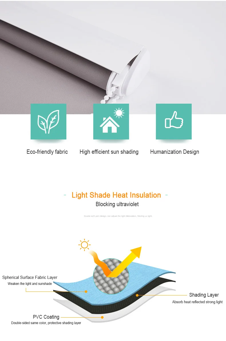 Подзор дизайн сплошной цвет жалюзи буровая установка системы рулонные шторы для офиса/дома