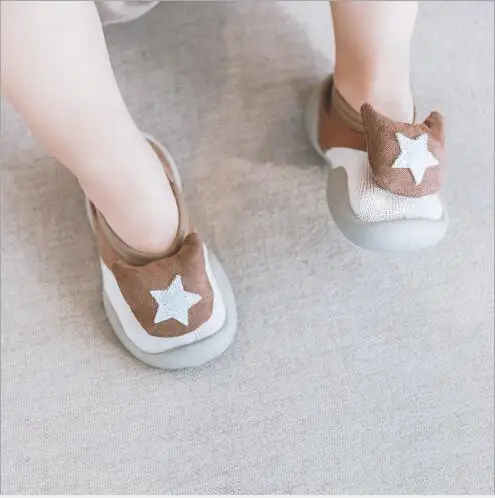 

2019 Baby First Walker Spring Summer New Baby Floor Shoes Socks Non-slip Soft Bottom Shallow Mouth Toddler Socks Shoes