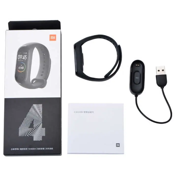 In stock Original Xiaomi Mi Band 4 Smart Watch Mi Band 4 Global Version Fitness Heart Rate Music Wristband Ship in 24 hours