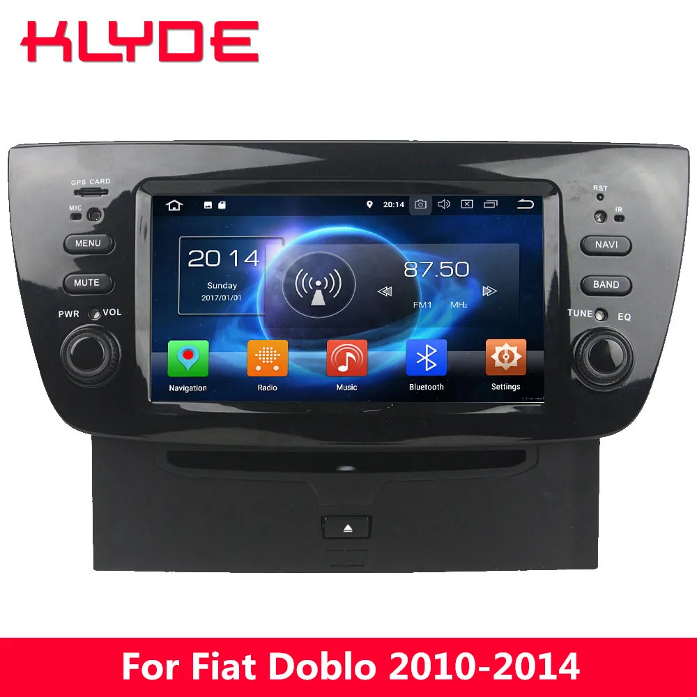 

KLYDE Octa Core 4G Android 8.0 4GB RAM 32GB ROM Car DVD Multimedia Player GPS Navigation For Fiat Doblo 2010 2011 2012 2013 2014