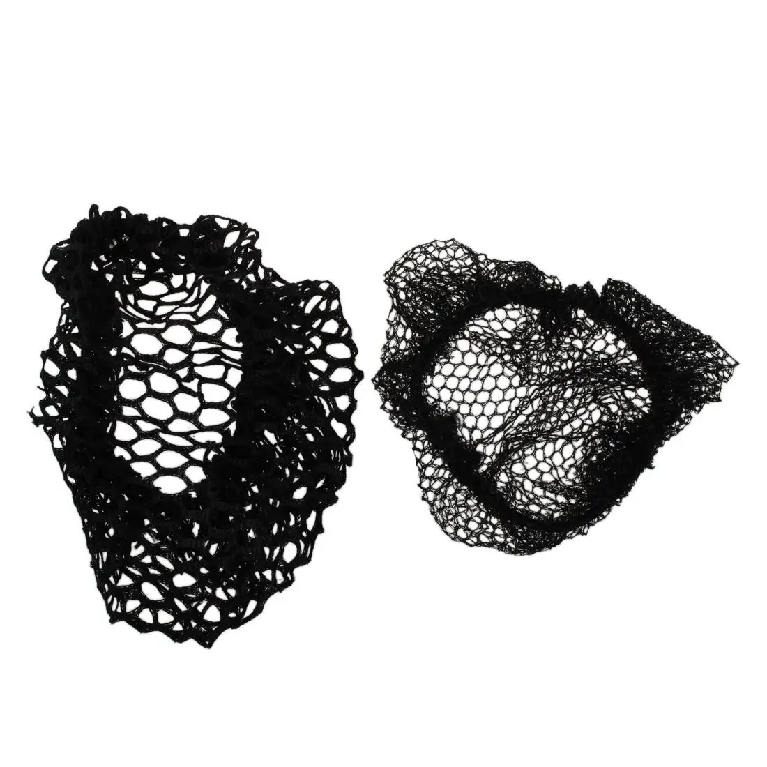 

Women Ballet Dance Skating Snoods Hair Net Bun Cover Black 2 Pcs