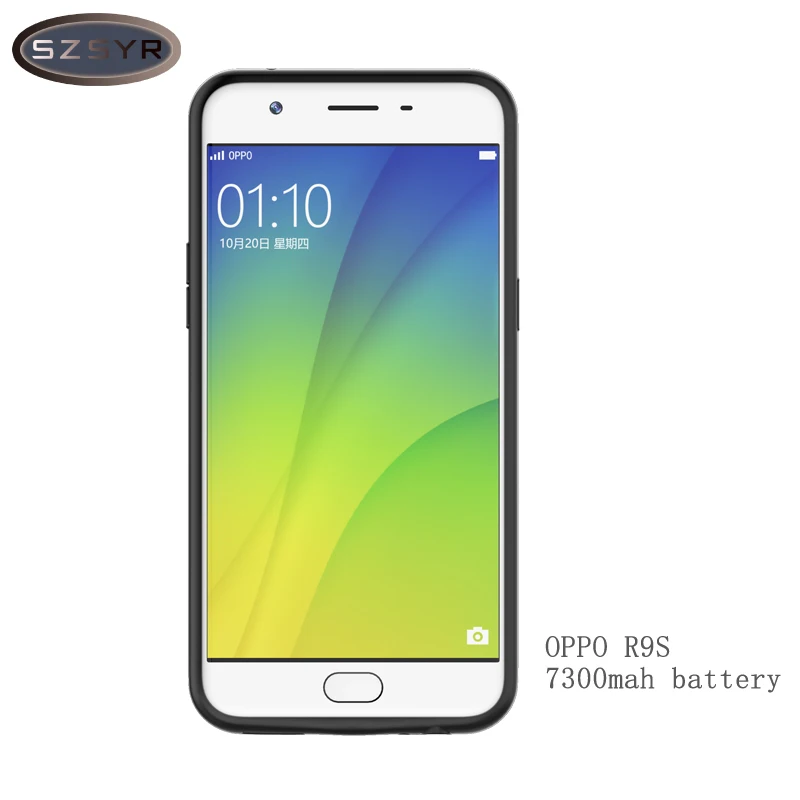 

External Backup 7300mAh Charger Case For OPPO R9S External Power Bank Cover Battery Case Wireless Power Backup Bank Freeshipping